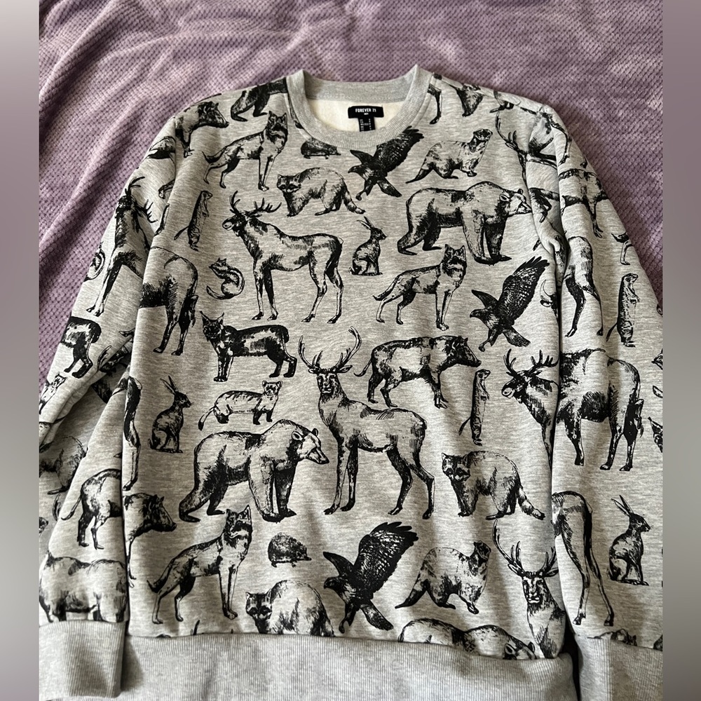 Animal print sweater